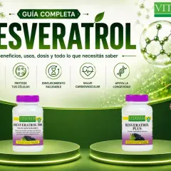 Descubre para qué sirve el resveratrol: potente antioxidante, protege tus células y apoya la longevidad. Guía completa de Vitatech.