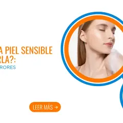 Mujer con piel sensible, aprendiendo a tratarla sin irritarla. Descubre cómo cuidarla.