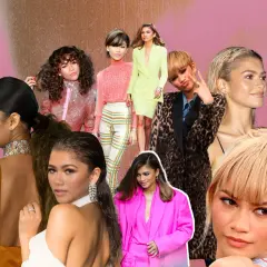 Zendaya muestra un cambio radical de morena a rubia en varios looks, desde rizos oscuros hasta rubio platino.