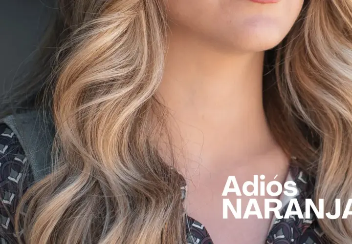 Cabello rubio con reflejos dorados. Una solución casera para eliminar tonos naranjas no deseados.