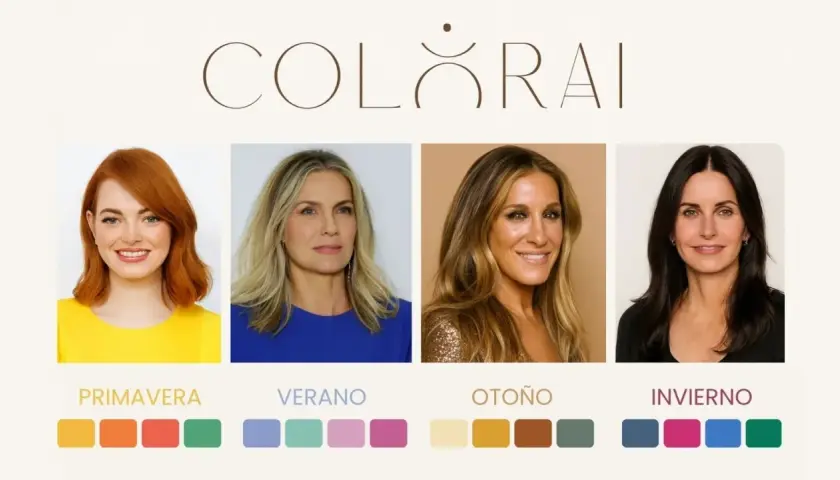 Descubre qué color de pelo te favorece con estas 4 estaciones: Primavera, Verano, Otoño, Invierno.