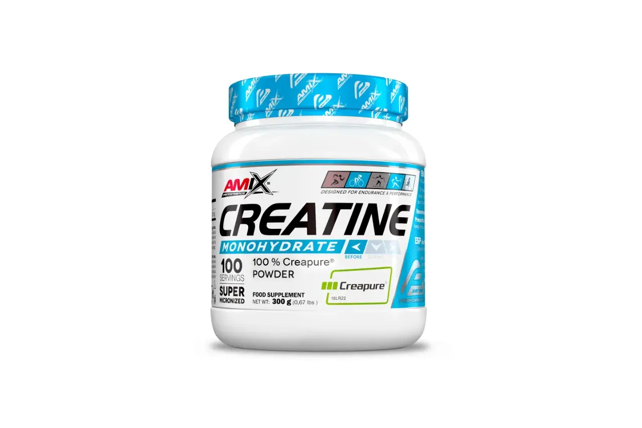 Bote de creatina monohidrato en polvo, ideal para mejorar el rendimiento. Descubre para qué sirve la keratina y potencia tus entrenamientos.