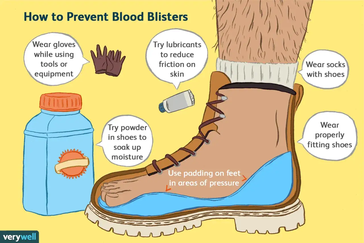 Prevenci&oacute;n de ampollas de sangre: usa guantes, lubricantes, polvos, calcetines y calzado adecuado.