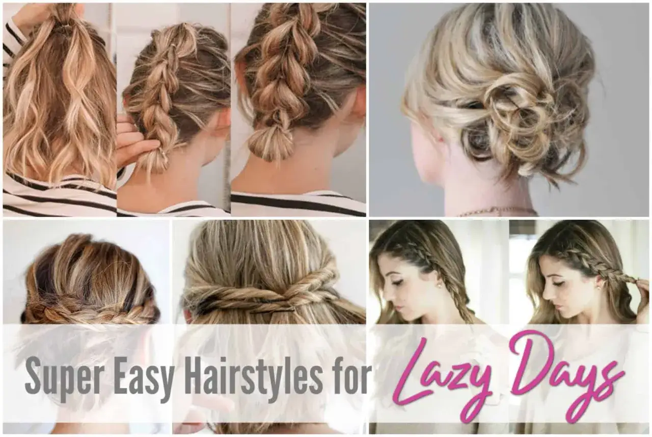Peinados sencillos para días perezosos: trenzas, moños y recogidos fáciles.